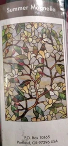 ARTSCAPE WINDOW FILM Multicolor Magnolia 24" x 36" The Beauty of Stained Glass - Picture 1 of 6