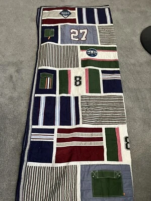 Pottery Barn Kids All Star Sports Theme Twin Quilt Boys Bedroom Decor Excellent! - Image 1 of 4
