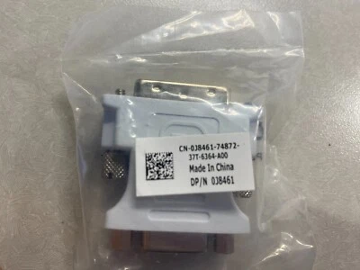 Dell DVI Male to VGA Female Adapter DP/N J8461 - 74872-418-58HO - A00 - Image 1 of 4