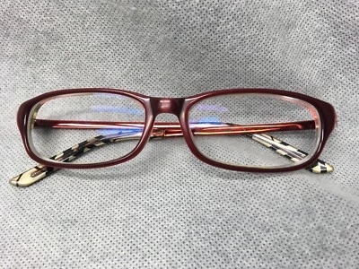 Vintage Burberry Eyeglass Frame 55[]23-145 Acetate Frames Metal Arms - Image 1 of 4
