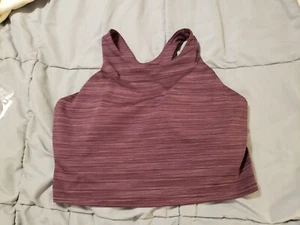 ATHLETA Conscious Space Dye Crop D-DD Cascadia Violet Sports Bra Tank Size XL - Picture 1 of 7