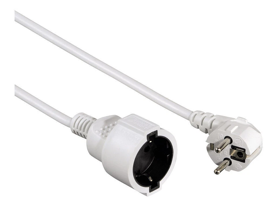 Hama Profi 3680W Schutzkontakt-Verlängerungskabel - Weiß, 3m (00047865)