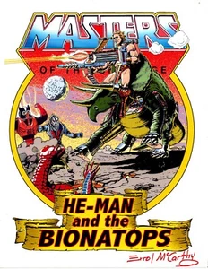 MASTERS OF THE UNIVERSE "He-Man and the Bionatops" SIGNED Print Errol McCarthy - Picture 1 of 1