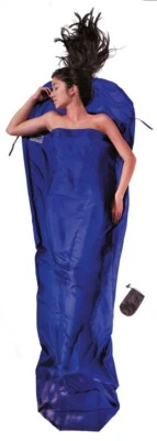 Cocoon 100% Silk Mummy Sleeping Bag Liner - Ultramarine Blue - Image 1 of 2