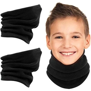 Kids Neck Warmer Fleece Neck Gaiter Winter Skiing Thermal Balaclava Boy Girl Age - Picture 1 of 34