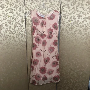 Moschino Cheap & Chic Pink Floral Retro Shift Dress Size 2 4 - Picture 1 of 6