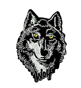 Patch Embroidered Patches Thermo Sticker Biker Wolf Wolf Backpack - Picture 1 of 1