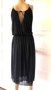 *GUCCI by TOM FORD* Vintage S/S 2000 Draped Halterneck dress w/Leather Ties 42 - Picture 1 of 7