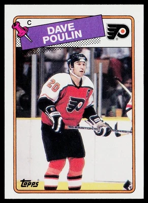 1988-89 Topps #100 Dave Poulin - Image 1 of 2