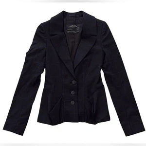 Chaqueta Blazer ALLSAINTS Lana Estructurada Negra Gris Cuadros Cuadros Reino Unido 6/Estados Unidos 2 - Imagen 1 de 10