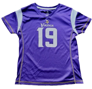 Camiseta de los Minnesota Vikings Adam Thielen para niñas L (10/12) púrpura NFL deslumbrada juvenil - Imagen 1 de 10
