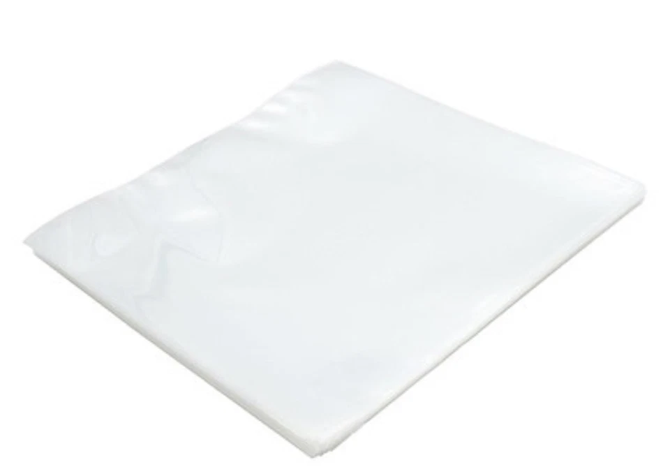 VINYL GURU Pack of 50 x 12" inch Vinyl Record Album LP 450 Gauge Polythene Sleeves Covers