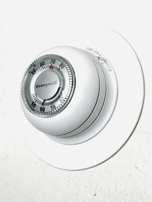 HONEYWELL HOME CT87K ROUND (NON-PROGRAMMABLE) THERMOSTAT-1H SINGLE STAGE HEATING - Image 1 of 4