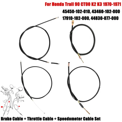 Juego de cables de freno Speedo del acelerador para Honda Trail 90 CT90 K2 K3 1970-1971 - Imagen 1 de 4