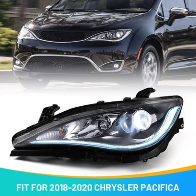 Driver Halogen DRL LED Headlight For 2017-2020 Chrysler Pacifica Assembly Left - Image 1 of 4