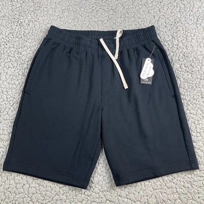 Travis Mathew Fleece Jogger Shorts Mens Medium Black Drawstring NWT - Image 1 of 4