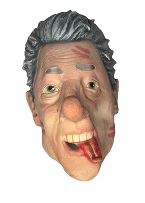 Vintage Halloween Bill Clinton On Epstein Island Novelty Vinyl Mask 90s - Image 1 of 4