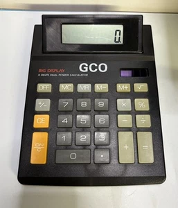 Big Display 8 Digit Electronic Calculator Solar Powered 7.5” X 6” GCO - Picture 1 of 8