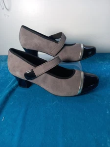 Lo último Zapatos Charmaine Talla 7 Negro Gamuza Excelente Estado. - Imagen 1 de 10