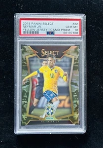 2015-16 Panini Select Neymar Jr. Camo Prizm Card #/249 PSA 10 - Picture 1 of 2