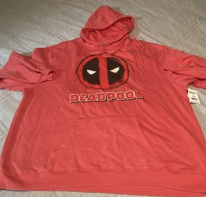 Marvel Deadpool Face Image Hoodie Herren Größe 3XL Neu mit Etikett - Bild 1 von 7