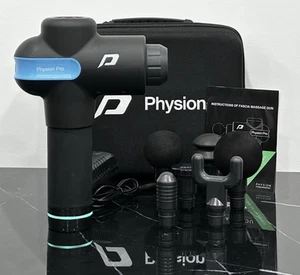 PHYSION Pro High Power Massage Gun 5 Speed Multi Funtion Attachments Carry Bag - Picture 1 of 6