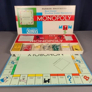 Monopoly Vintage 1961 Edizione "White Box" - Set Completo - Fratelli Parker - Foto 1 di 24