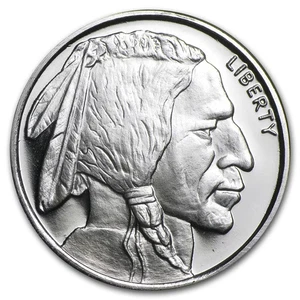 Silver - 1/2 oz Buffalo Round - Picture 1 of 3