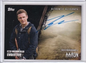 Topps 2017 Walking Dead Evolution Autograph A-RM Ross Marquand Aaron 29/50 Blk - Bild 1 von 1