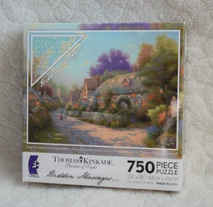 Rompecabezas Ceaco Thomas Kinkade Mensajes Ocultos Pueblo de Adorados 750 Piezas 2011 - Imagen 1 de 4