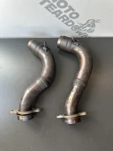 APRILIA TUONO V4 1100 Factory Exhaust Down Pipes Exhaust Link Pipes OEM 2017 - Picture 1 of 23
