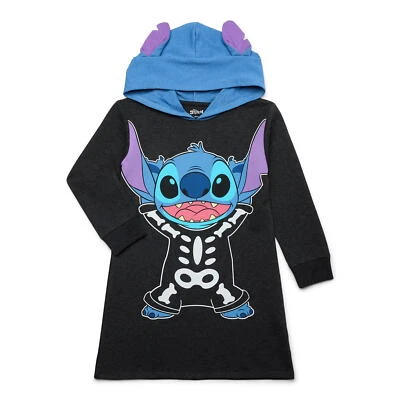 Stitch Halloween Cosplay Hoodie Dress with Long Sleeves XS - Image 1 of 4