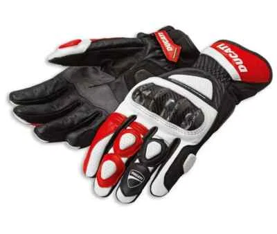 Nuevos guantes de cuero para motocicleta DUCATI guantes de equitación de cuero para carreras CE Foto 1 de 2