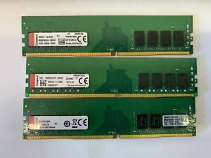 3 x KINGSTON KVR24N17S8/8 8GB DDR4 19200 2400MHz DESKTOP RAM 24GB TOTAL