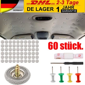 60x Auto Dach Schnalle Schnappnieten Reparatur Dachhimmel Befestigung Set - Bild 1 von 9