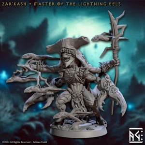 Zar_Kash, Meister der Blitzaale Fantasy Miniatur DnD 5E Tabletop - Bild 1 von 2