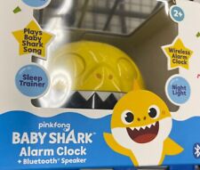 NEW Nickelodeon Pinkfong Baby Shark Alarm Clock Bluetooth Speaker Sound Machine