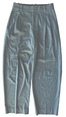 Pantalón $445 NUEVO CON ETIQUETAS VINCE Azul Lana Plisado Cintura Alta Pierna Ancha Bolsillo Talla 2 Foto 1 de 4