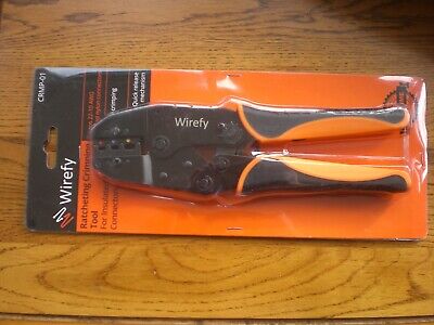 Wirefy Ratcheting Crimping Tool CRMP-01 22-10 AWG Brand New Free Post • 16.95£