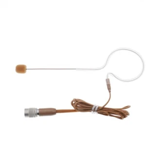 Tan Earset Headworn Microphone For Audio-Technica Bodypack Transmitter Brown - Picture 1 of 8