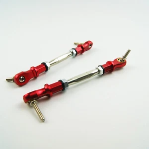 CNC Alloy Steering Turnbuckle Tie Rod Shaft for HPI KM Rovan Baja 5B 5T SS buggy - Picture 1 of 4