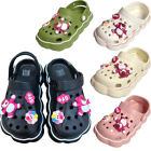 Girls Summer Slip On Ankle Strap Beach Holiday Pool Clogs Teddy Kids Sandals UK