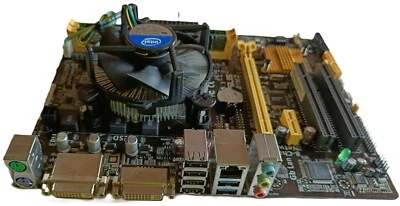 SCHEDA MADRE ASUS H81M2, CPU INTEL G3220, DISSIPATORE, 8 GB RAM DDR3, MASCHERINA - Immagine 1 di 4