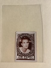 Jim Perry Cleveland Indians 1961 Topps Baseball Stamp