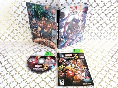 Marvel vs. Capcom 3 Fate of Two Worlds NM Disc (Xbox 360) Steelbook CIB TESTED  - Image 1 of 4