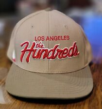 LOS ANGELES THE HUNDREDS Street Brand Khaki/Gray Adjustable Snapback