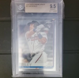 2019 Topps Chrome Update Austin Riley RC BGS 9.5 Gem Mint #37 Rookie - Picture 1 of 2