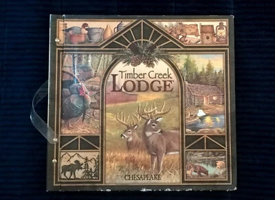 Chesapeake Luxury Wallpaper Sample Book TIMBER CREEK LODGE Cabin Rare Vintage - Image 1 of 4