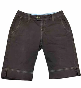 Eddie Bauer Hiking Shorts Womens Size 4 Red Burgundy Bermuda Modest Nylon - Picture 1 of 7