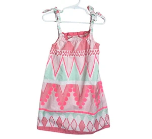 Gymboree Girls Dress 5 Aztec Pillow Dress Sleeveless Spring Summer Pink - Picture 1 of 6